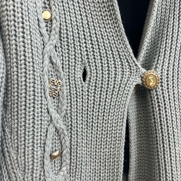 🇮🇹Elisa Cavaletti Beautiful modern cardigan sweater m - Picture 8 of 9